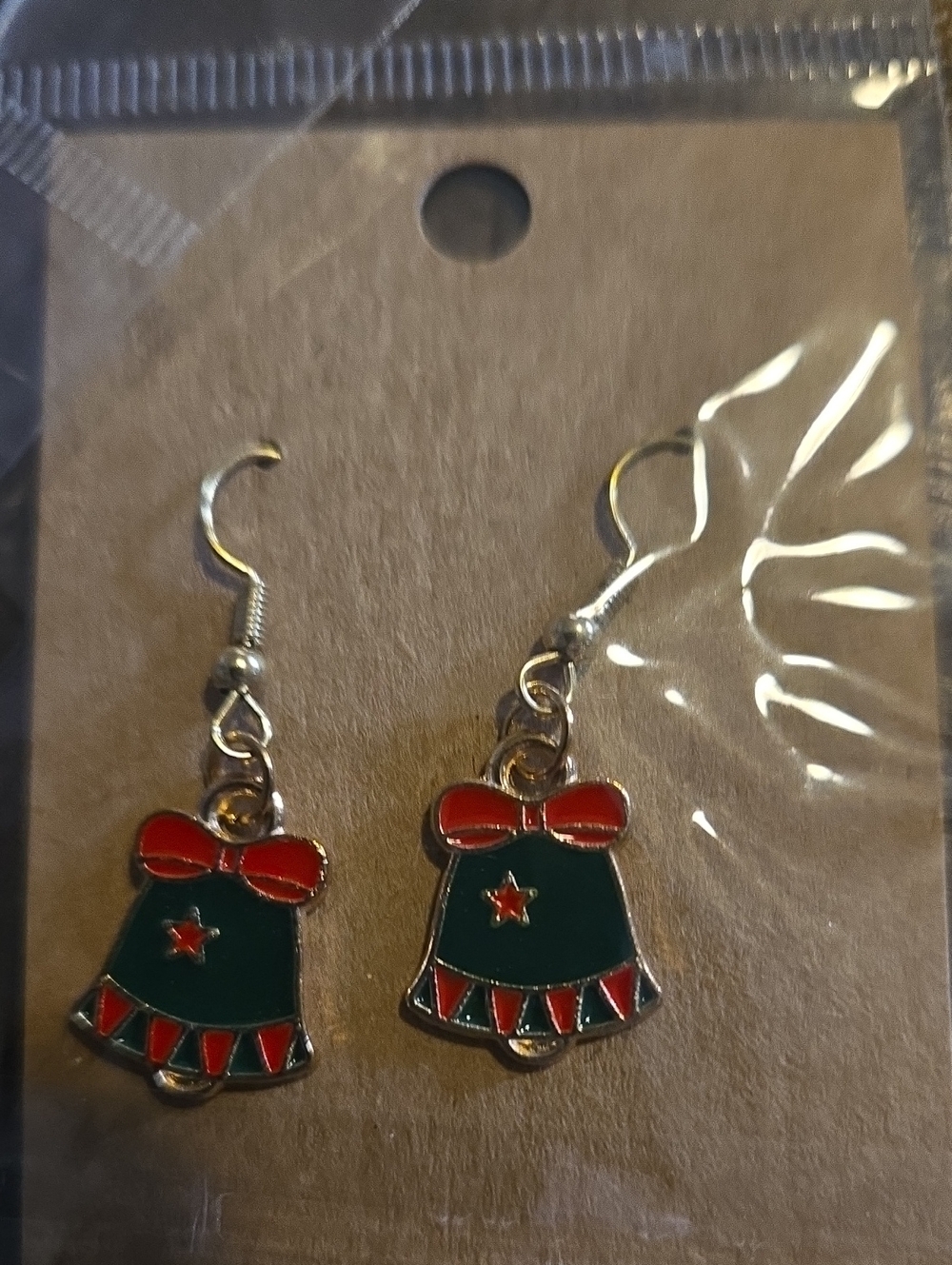 Holiday Bell Dangle Earrings